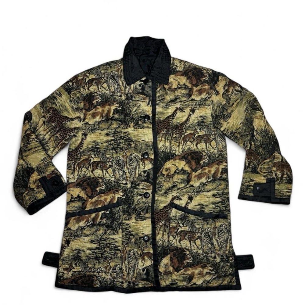 Vintage Foxrun silk reversible chore coat
